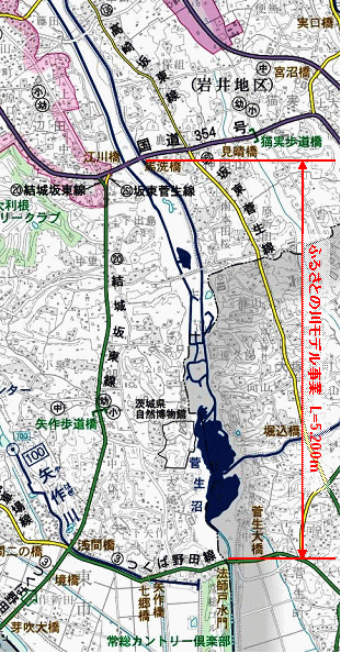 飯沼川位置図