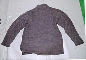 セーター（灰色）全体の写真