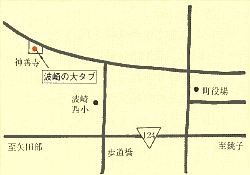 波崎の大タブへの地図