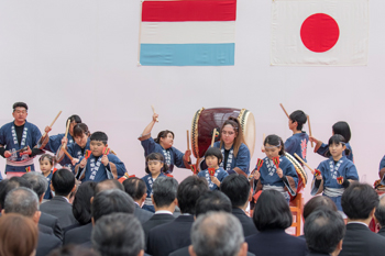 亀城太鼓保存会の演奏の写真