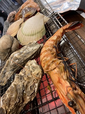 道の駅日立おさかなセンター（海鮮浜焼き）