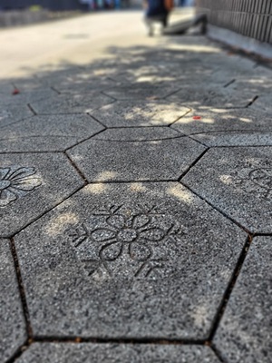 雪華の歩道