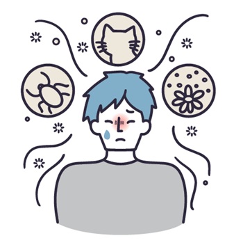 アレルギーイラスト