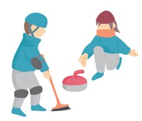 カーリングイラスト