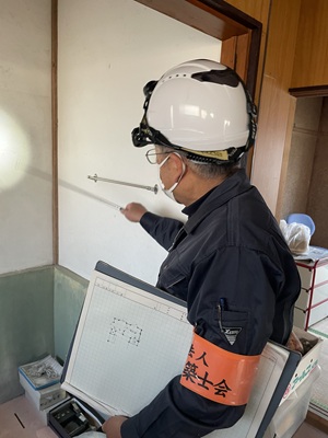 耐震診断の様子