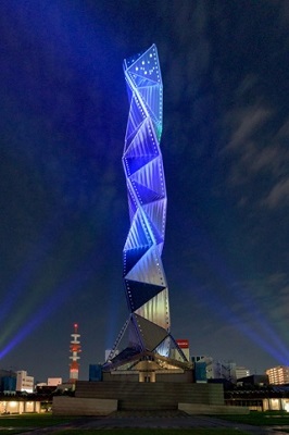 水戸芸術館ライトアップ