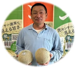 JA茨城旭村メロン部会部会長、江沼さん