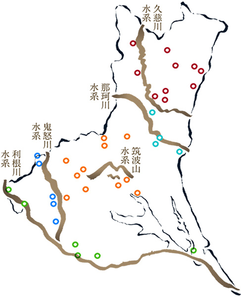 茨城県酒蔵地図