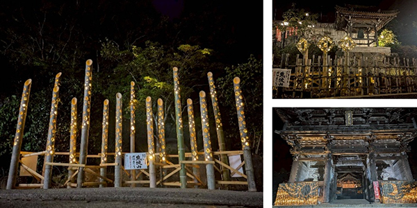 筑波山ガマまつり筑波山de竹あかり
