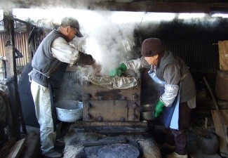 ほしいもの作り方、蒸す