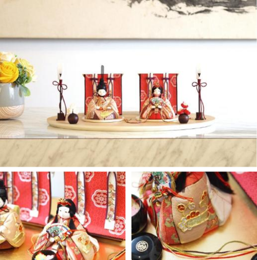 祐月本店の木目込偕楽園雛