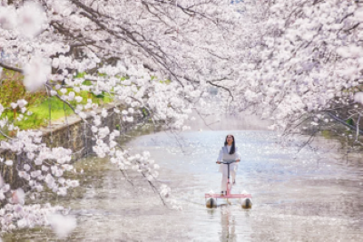 お花見水上サイクリングBEB5土浦by星野リゾート