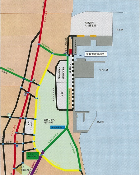 常陸那珂港位置図