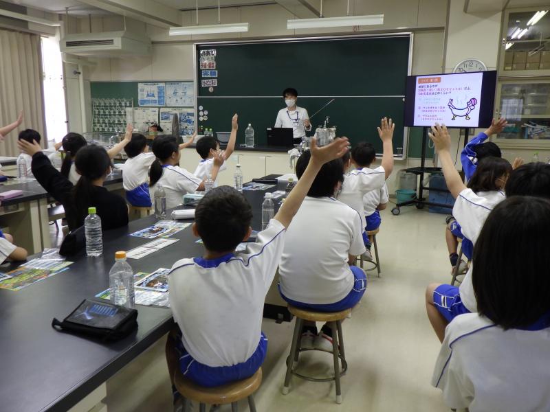 下水道出前講座（神栖市立軽野東小学校）