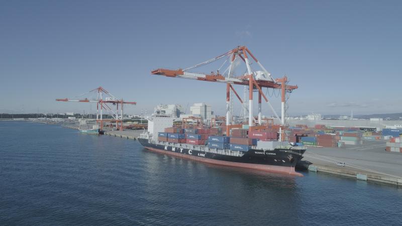 茨城港常陸那珂港区にて新たな定期コンテナサービスが開始されました