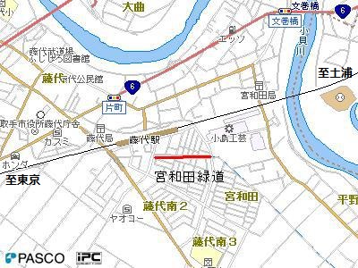 宮和田緑道位置図