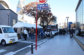 MitoriOフェスティバル県警車両展示エリアの様子