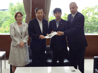 高萩市から,東日本大震災により被害を受けた行政庁舎の再建に関する要望