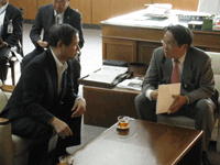 意見書を松原 仁 拉致問題担当大臣へ提出