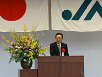 茨城県農業協同組合中央会など関係団体の臨時総会に出席