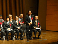 筑波研究学園都市５０周年記念式典に出席