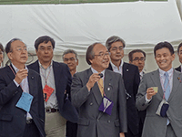 第33回笠間の陶炎祭(ひまつり)の開会式に出席