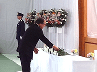 茨城県殉職警察職員慰霊祭に出席