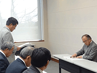 国道354号整備促進協議会より要請を受ける飯塚議長