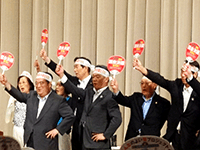 TPP交渉における国会決議遵守を求める茨城県民集会に出席