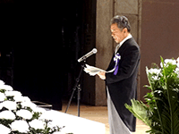 平成27年度茨城県戦没者追悼式に出席