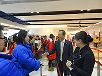 中国国際航空(茨城-杭州)就航セレモニーに出席