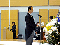 東日本大震災五周年追悼・復興祈念式典に出席