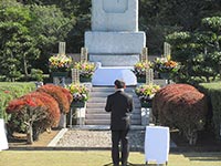 「令和2年度茨城県消防殉職者慰霊祭」に参列
