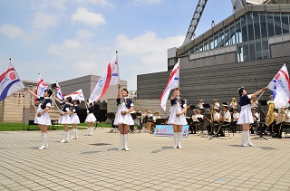 茨城県警察音楽隊（令和４年６月の金曜コンサートの様子）