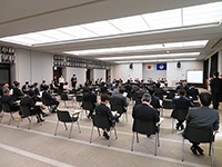 茨城県議会災害対策会議（令和２年第２回）の様子