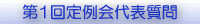 第１回定例会代表質問