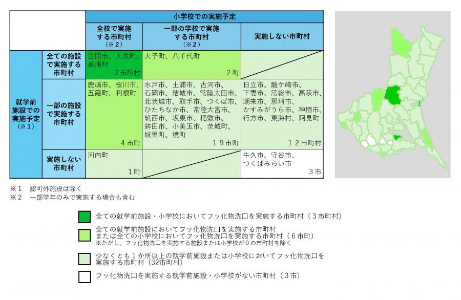 フッ化物洗口実施状況