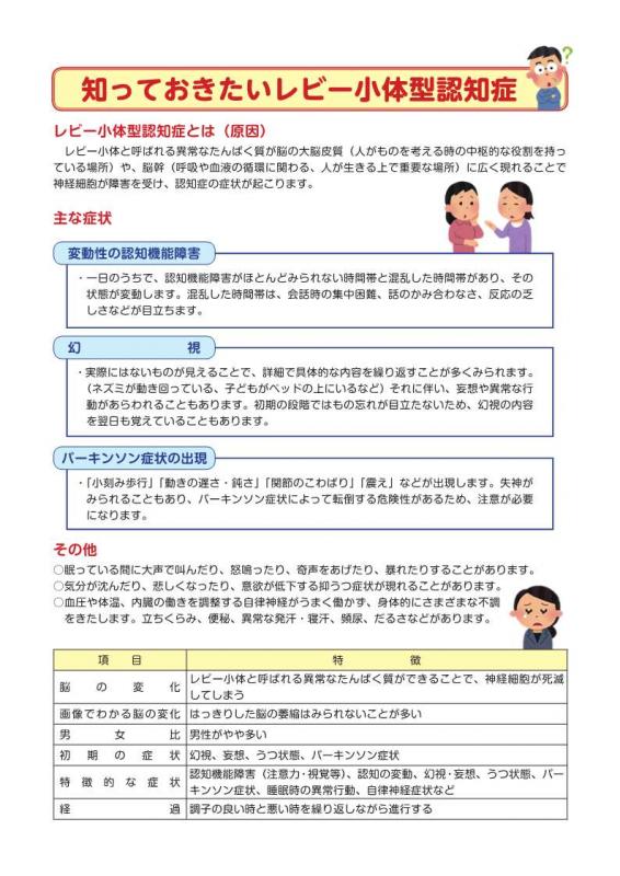 知っておきたいレビー小体型認知症