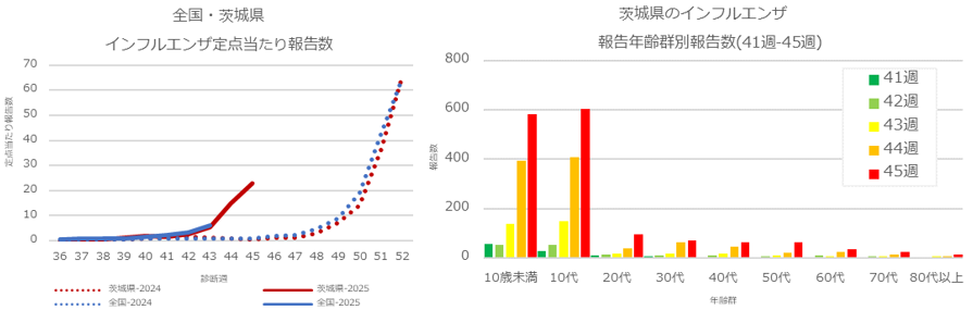 インフルエンザの推移