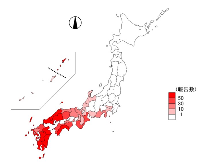 SFTS届出地域