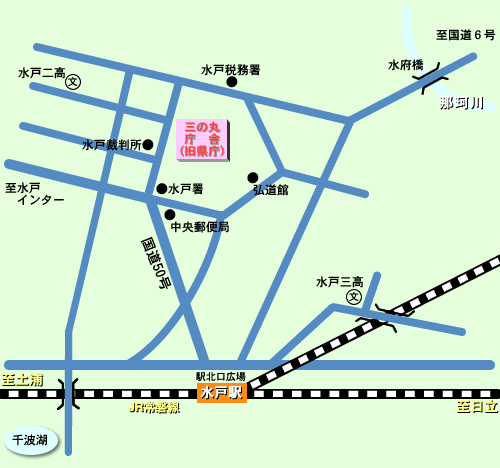 福祉相談センター三の丸庁舎マップ