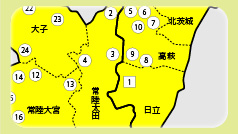 無医地区位置図