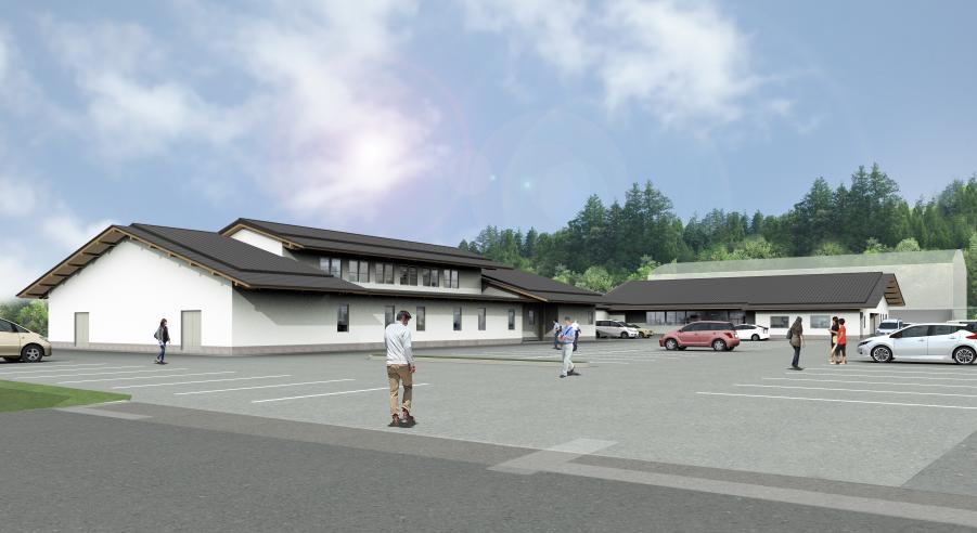 潮来保健所鳥瞰図