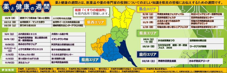 薬と健康の週間スケジュール