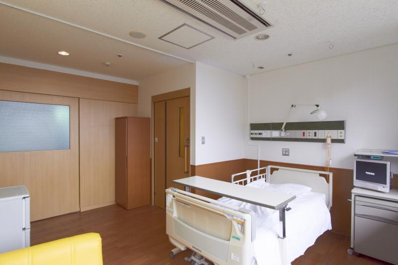 緩和ケア病棟の病室の写真