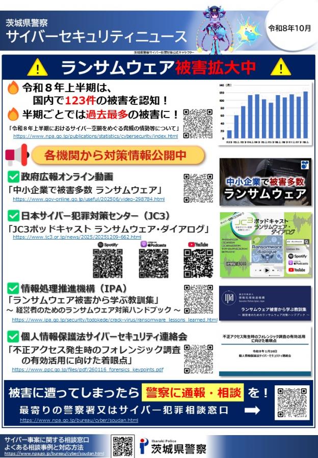 ランサムウェア対策の情報