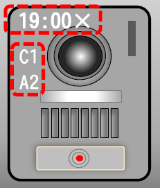 インターフォンにマーキング