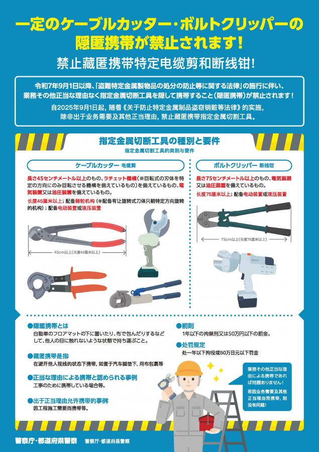 日本語・中国語版チラシ