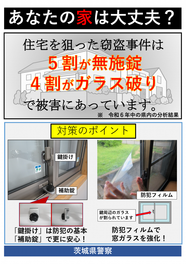 住宅侵入窃盗対策のポイント