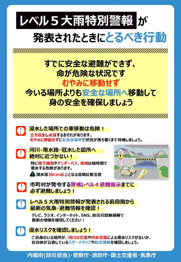 レベル5とるべき行動